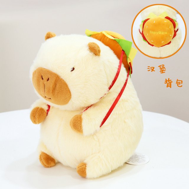 Poupée Capybara Véritable Poupée Jouet en Peluche Oreiller Cadeau d'Anniversaire Célébrité Internet Ragdoll DMH