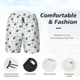 thumbnail image 5 of Fotbe Hand Drawn Turtle Men’s Swim Trunks Quick Dry Swim Shorts Board Shorts with Mesh Lining-Large, 5 of 9