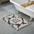 thumbnail image 6 of Better Trends 5 Piece Bathroom Rug Set 100% Cotton Extra Soft Tufted Bath Rug Water Absorbent Non-Slip Bath Mat Machine Washable (Charcol) Medallion Collection, 6 of 10