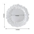 thumbnail image 5 of Balsa Circle 10 Silver 13 in Round Plastic Charger Plates with Reef Rim Design Party Tableware Wedding Reception Birthday Event Home Decorations Supplies, 5 of 8