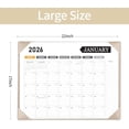 thumbnail image 3 of Large Desk Calendar 2026, Calendar with Desk Protecting Pad, 2026 Desk Calendar Large 22x17, Runs From January 2026 to June 2027, 18 Months, Big Desktop Calendar for Family Classroom and Office (, 3 of 6