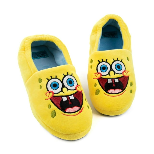SpongeBob SquarePants Boys/Girls Face Slippers