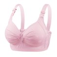 thumbnail image 2 of Ersazi Womens Bras No Underwire Woman Oversized Wireless Bra Front Button Push Up Underwear Bra Hot Pink S, 2 of 4