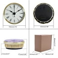 thumbnail image 3 of Wall Clock Round Quartz Fit-up Insert Operated Modern Roman Numeral for Kitchen Home 2.76Inch/ 70mm, 3 of 9