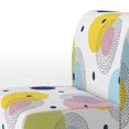 thumbnail image 3 of Designart "Multicolor Circle Pattern" Upholstered Patterned Accent Chair and Arm Chair, 3 of 5