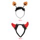 thumbnail image 5 of Worallymy calabaza buey cuerno pelo banda niños Halloween diadema disfraz fiesta vestir decoración diadema Worallymy JD735804779, 5 of 7