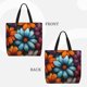 thumbnail image 2 of Easygdp Colorful Blooming Flowers Bolsa Tote para Mujer, Bolso de Hombro para Trabajo, Playa, Viajes, Compras y Supermercado, 2 of 7
