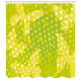thumbnail image 3 of Ambesonne Modern Shower Curtain, Butterfly Shapes Dots, 69"Wx84"L, Pale Green Yellow, 3 of 3