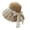 B-Khaki, variant on Womens Straw Sun Hat UV Protection Floppy Wide Brim Summer Beach Cap Floral Ribbon Lace Edge Detailing