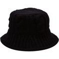 thumbnail image 2 of CoCopeaunts Women Bucket Hat Fashion Thickening Knitted Warm Fisherman Hat Men Fishing Outdoor Sunscreen Windproof Bucket Cap, 2 of 8