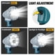 thumbnail image 3 of Nueva Luz LED de Mano para Makita/Bosch/Dewalt/Milwaukee /Einhell /Black decker 20v 18V Batería de Iones de Litio 1600 Lúmenes Luz de Trabajo Linterna Lámpara de Foco, 3 of 10