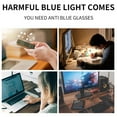 thumbnail image 3 of Blue light blocking computer glasses personalized cat's eye clear lens glasses frame, 3 of 5