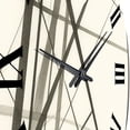 thumbnail image 5 of Designart "Contemporary Minimalist Black and White V III" Abstract Shapes Oversized Wall Clock, 5 of 5
