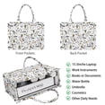 thumbnail image 2 of Large Capacity Tote Bag,White Halloween Pumpkin Bat Pattern Handbag Fashion Luxury Tote Bag,15.7"x13"x 5.1" Inches,Laptop Compatible, 2 of 6