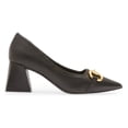 thumbnail image 3 of Jeffrey Campbell Happy-Hour Black Gold Fashion Pointed Toe Slip On Pump Shoes (Black Gold, 7), 3 of 6