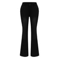 thumbnail image 5 of Women's High Waisted Light Wash Wide Leg Distressed Denim Jeans, 5 of 7
