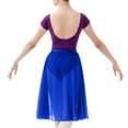 thumbnail image 3 of TOPTIE Adult Ballet Skirt Sheer Wrap Skirt Ballet Dance Dancewear-Royal Blue-M, 3 of 5