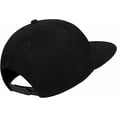thumbnail image 4 of EaseDay Unisex Snapback Hat, Classic Flat Brim Baseball Cap with Adjustable Plain Tone Strap, High Top Blank Style Golfing Headwear, Black, 1-Pack, 4 of 6