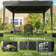 thumbnail image 4 of Outsunny 10 x 10 ft Pop Up Canopy Tent with Sidewalls, UPF50+ Outdoor Portable Instant Canopy Shelter with Carry Bag, Sandbags, Black, 4 of 9