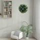 thumbnail image 4 of Corona de plástico para primavera y verano, corona decorativa de hojas | Corona de flores artificiales para puerta | Decoración colgante para portón de jardín, 4 of 5