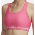 thumbnail image 3 of Sujetador deportivo Under Armour Crossback de impacto medio para mujer, Super Pink, 3 of 4