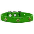 thumbnail image 3 of Mirage Pet Products Leather Fleur De Lis Dog Collar, Emerald Green, L/XL, 3 of 3
