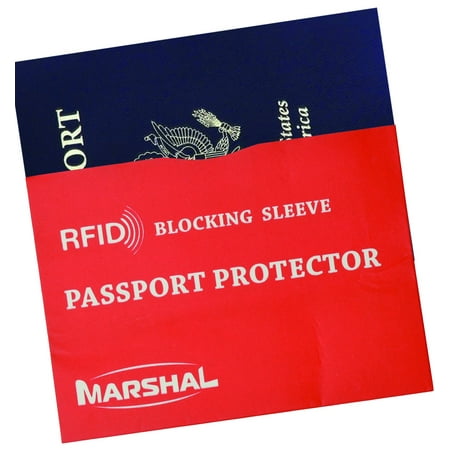 Marshal RFID Passport Sleeve VS TB13001P Red (Best Rfid Passport Sleeve)