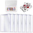 thumbnail image 1 of shiyou-6 Pcs Clear Plastic Playing Card Case - Deck Box Holder With Storage for Card Games (B), 1 of 4