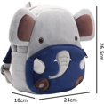 thumbnail image 4 of Sac à Dos pour Tout-Petit, Bandoulière Réglable, Respirant (Éléphant), 4 of 6