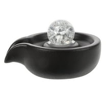 BALAHAPY Mini Water Fountain for Desk Ceramic Fish Tank Circulating Waterfall Spout Decor with Water Circulation 1Set