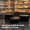 thumbnail image 4 of Pack of 4 Paper Dessert Stands Foldable Design Feature Multiple Tiers Setups for Cake Display User Friendly Organizers, 4 of 15