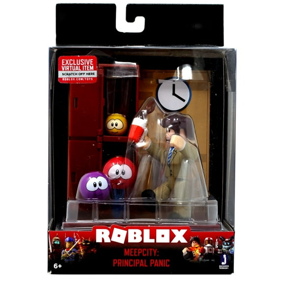 Jazwares Roblox Desktop Series Action Figures, Meepcity Principal Panic