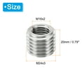 thumbnail image 2 of Unique Bargains Adaptateurs de Filetage Manchon Réducteur Écrou 2 Pcs M24x3 Mâle à M16x2 Femelle Écrou de Réparation 20mm, 2 of 7