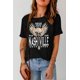 thumbnail image 1 of ABPHQTO Camiseta negra con estampado gráfico Vintage Music City para mujer, 1 of 5