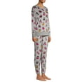 thumbnail image 6 of Secret Treasures Long Sleeve Crew Neck & Jogger Pajamas Set (Women's or Women's Plus) 2 Piece Set, 6 of 6
