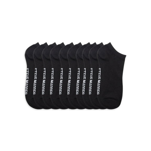 Steve Madden Women's Solid Low-Cut Socks, No-Show Liner Socks, 10 Pack