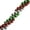 Acrylic Twisted / Green & Red & Silver, variant on John Bead DIY Designer Bead Strand - Round Wood, Red and Green