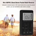 thumbnail image 2 of Portable AM - FM Stereo Radio Pocket 2 Band Tuning Digital Radio Mini Receiver Outdoor Radio Earphone -CYA, 2 of 4