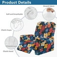 thumbnail image 5 of FOR U DESIGNS Hibiscus Pattern Recliner Chair Covers 4-Pieces Stretch Recliner Armchair Covers Wear-Resistan Sofas Couches Slip Protector with Storage Pockets, 5 of 8