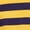 YELLOW/BLUE, variant on Women's Striped NY Patch Long Sleeve Crop Polo Top