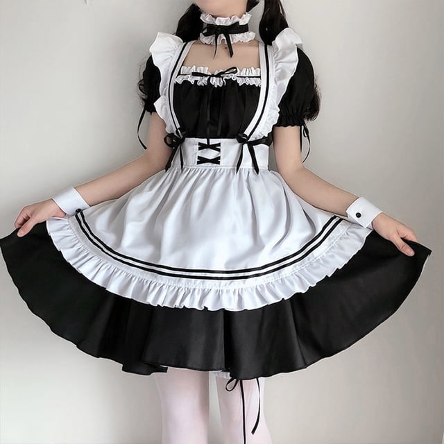 Disfraz de mucama Lolita para niñas y mujeres, traje de animación, traje japonés, 2023
