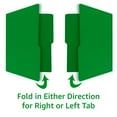 thumbnail image 6 of UOFFICE File Folder Letter Size 1/2 Cut Tab 100 Count, 1 Pack, Deep Green, 6 of 9