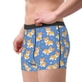 thumbnail image 3 of Wukai Corgi Print Men’s Underwear Breathable Boxer Briefs,&nbsp;Moisture Wicking & Breathable-Large, 3 of 7