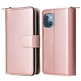thumbnail image 2 of Feishell for Apple iPhone 14 Plus (6.7 inch) Wallet Case for Women Men,Premium PU Leather Magnetic Clasp Zipper 9 Card Slots Folio Flip Holder Shockproof Purse Phone Case with Wrist Strap,Rosegold, 2 of 8