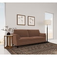 thumbnail image 2 of Selma Velvet Upholstered Crescent Arm Sofa Rust, 2 of 12