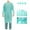 Green, variant on Xfvqtps 5 Pack Isolation Gowns Disposable with Elastic Cuff Back Strap One Size Fits All Green