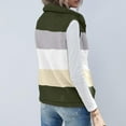 thumbnail image 7 of Oksale Fleece Vest for Women Fuzzy Color Block Zip Up Vest with Pockets Sleeveless Jackets Tank Jacket Soft Comfortable Coats Plus Size Winter Outwear Army Green XXXL, 7 of 7