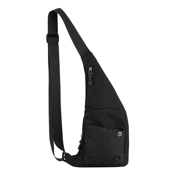 Spencer Travel Crossbody Sling Bag for Men Women Chest Pack Daypack Small Sling Shoulder Backpack Waterproof for Outdoor Hiking, Black