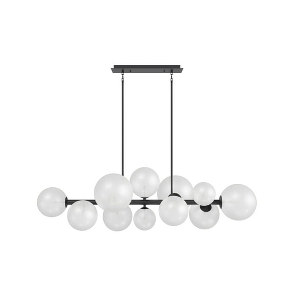 Avenue Lighting Hf4222 Delilah 12 Light 58" Wide Abstract Chandelier - White