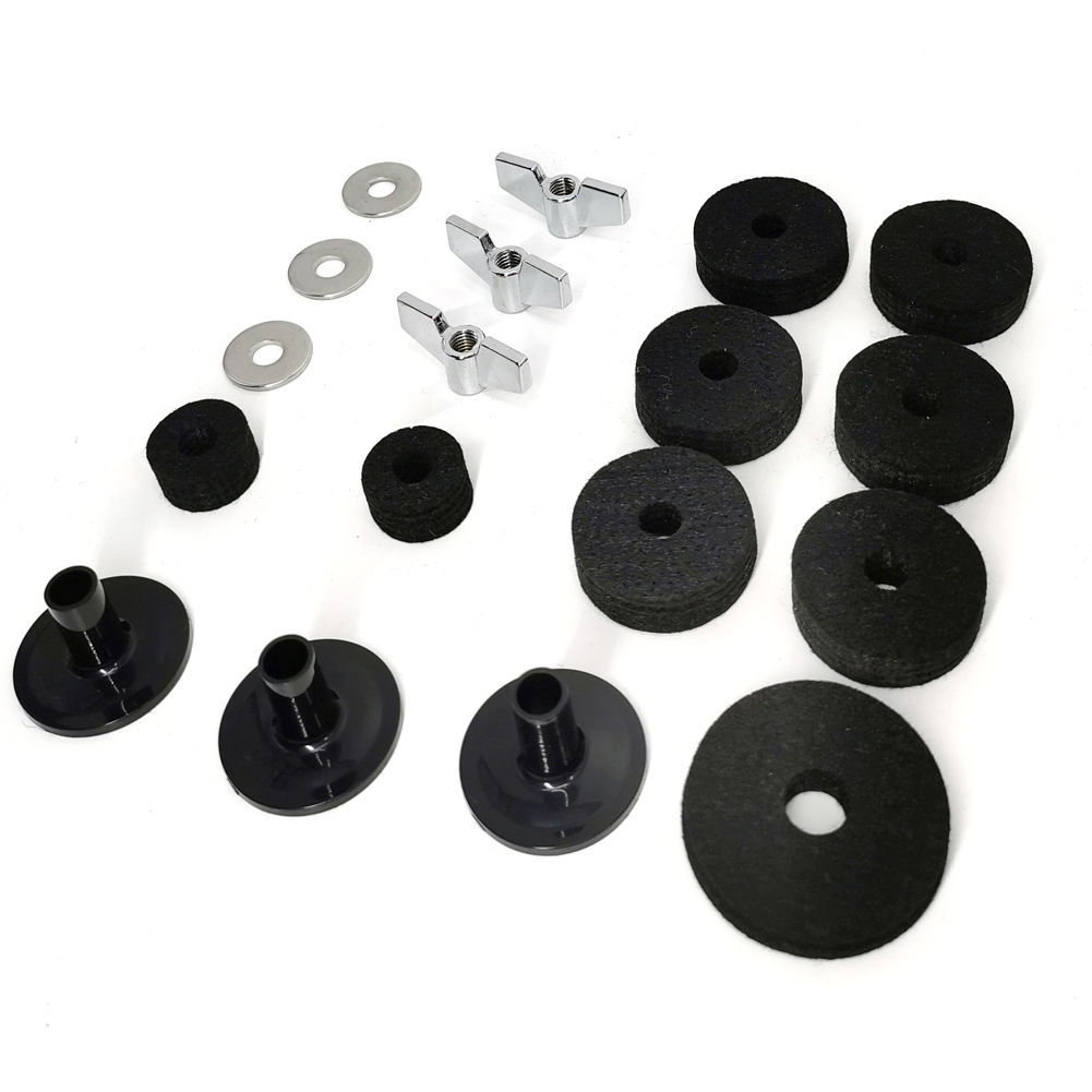 18Pcs Cymbal Felts HiHat Clutch Felt Hi Hat Cup Felt Cymbal Sleeves